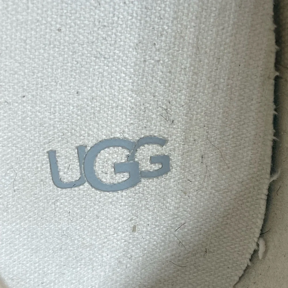 Ugg Marin Slip On Platform  Cream Canvas Shoes size‎ 9.5